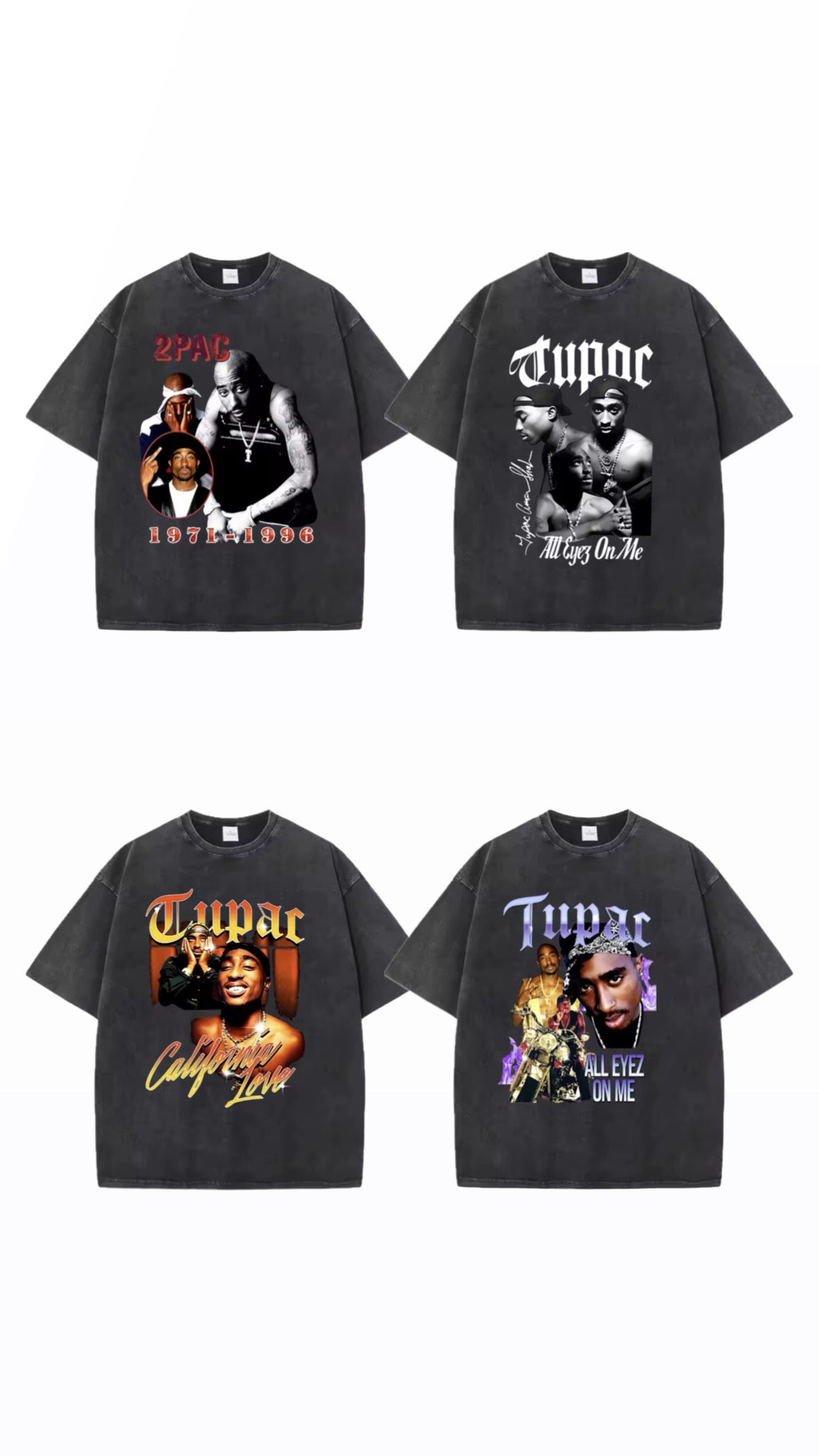 Premium 2pac T-Shirts (4 Varianten)
